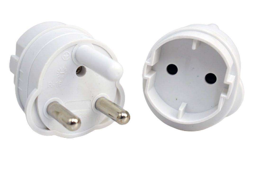 5 Pack - 2 Pin Schuko Adaptors.