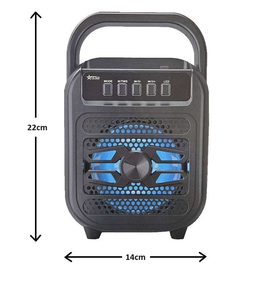 4" Powerful Bluetooth Speaker With Fm Radio, USB, SD card slot.