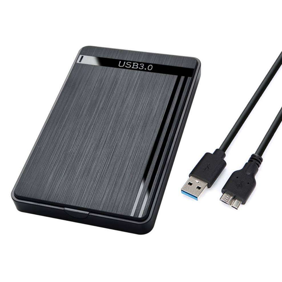 USB 3.0 SATA External Hard Drive Case 2.5 Inch Enclosure Caddy for HDD SSD [Black]