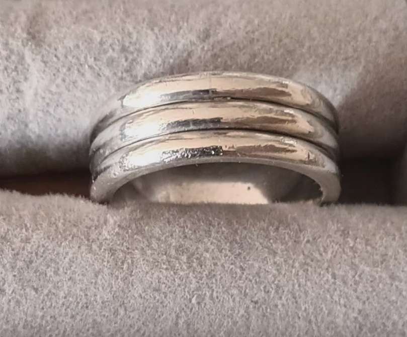Solid Heavy Sterling Silver Ring.