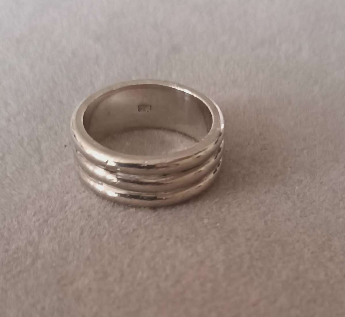 Solid Heavy Sterling Silver Ring.