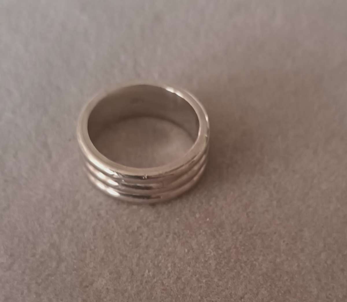 Solid Heavy Sterling Silver Ring.
