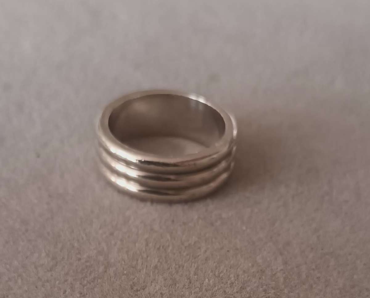 Solid Heavy Sterling Silver Ring.