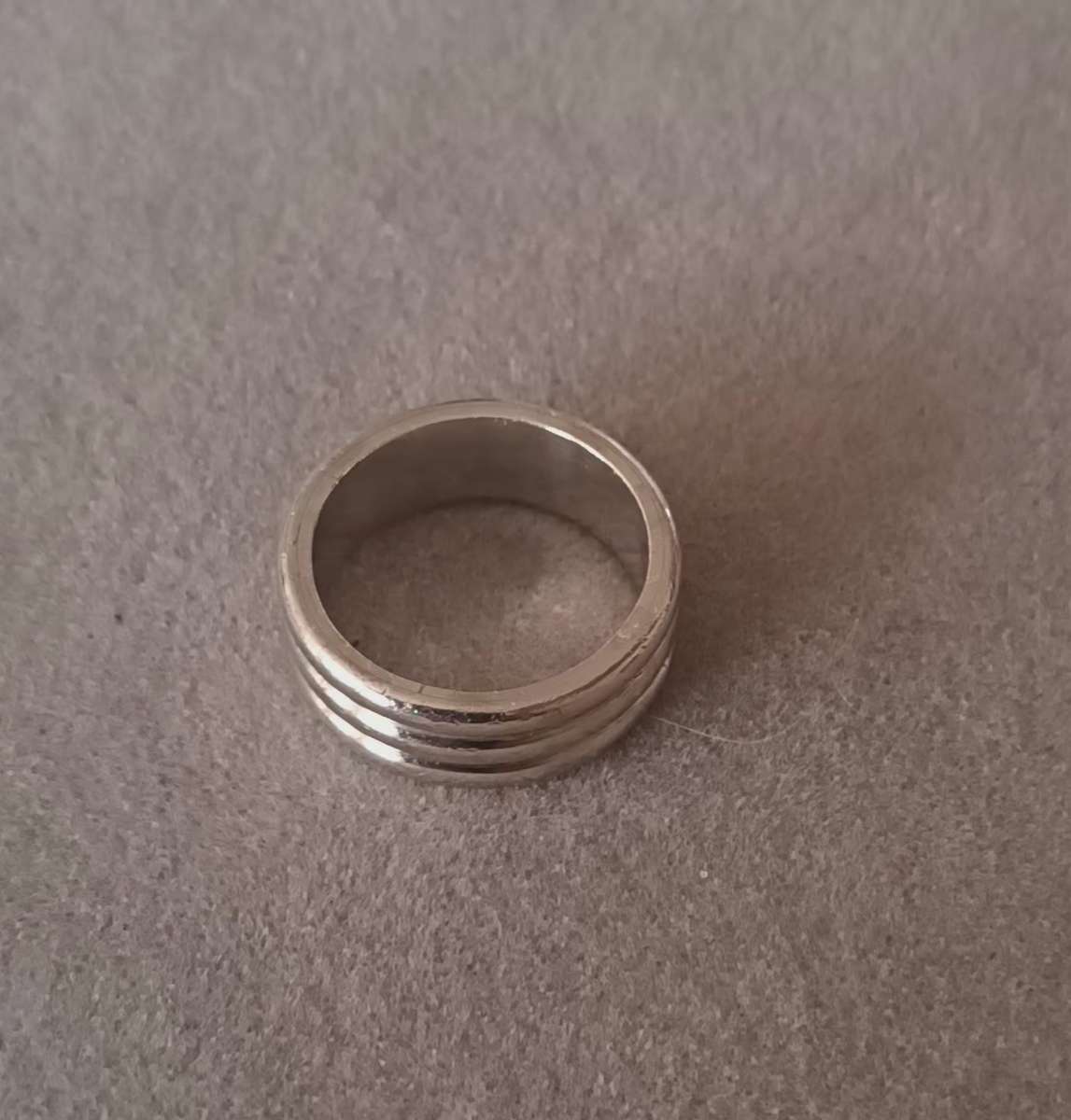 Solid Heavy Sterling Silver Ring.