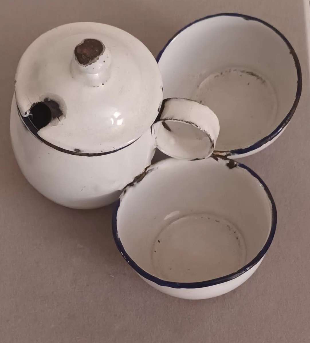 Vintage Enamel ornament.