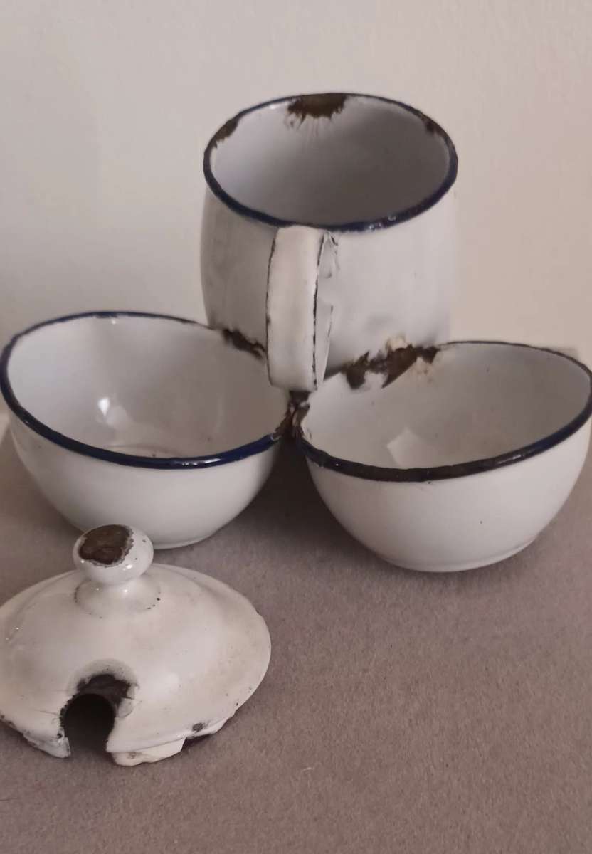 Vintage Enamel ornament.