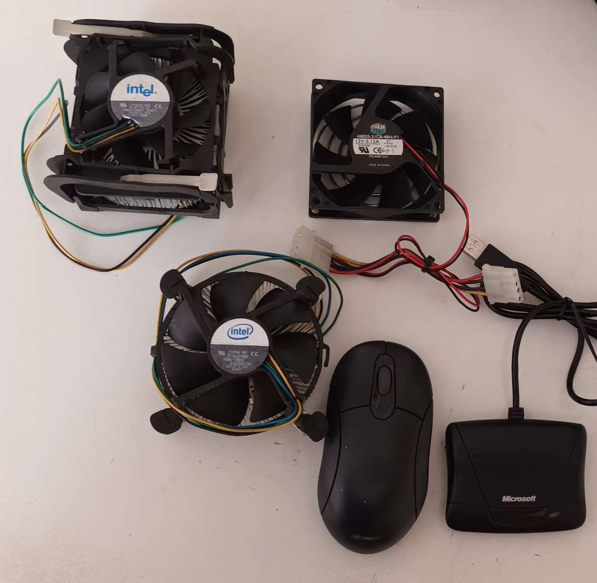 PC Cooling Fans x3 & Microsoft Wireless Mouse with Receiver.