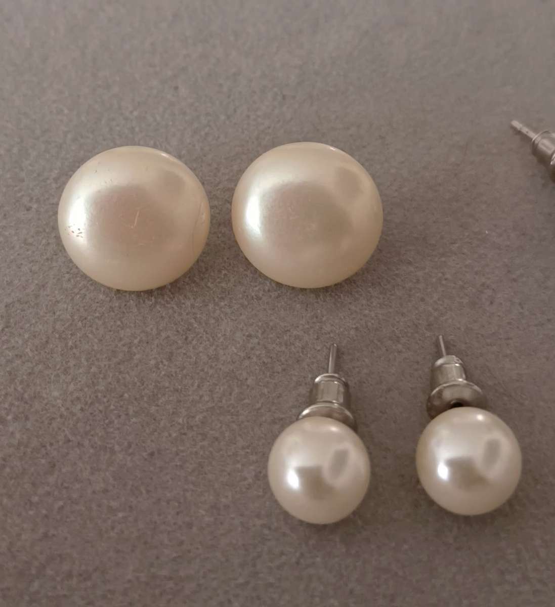 Vintage Pearl Earrings x 3.