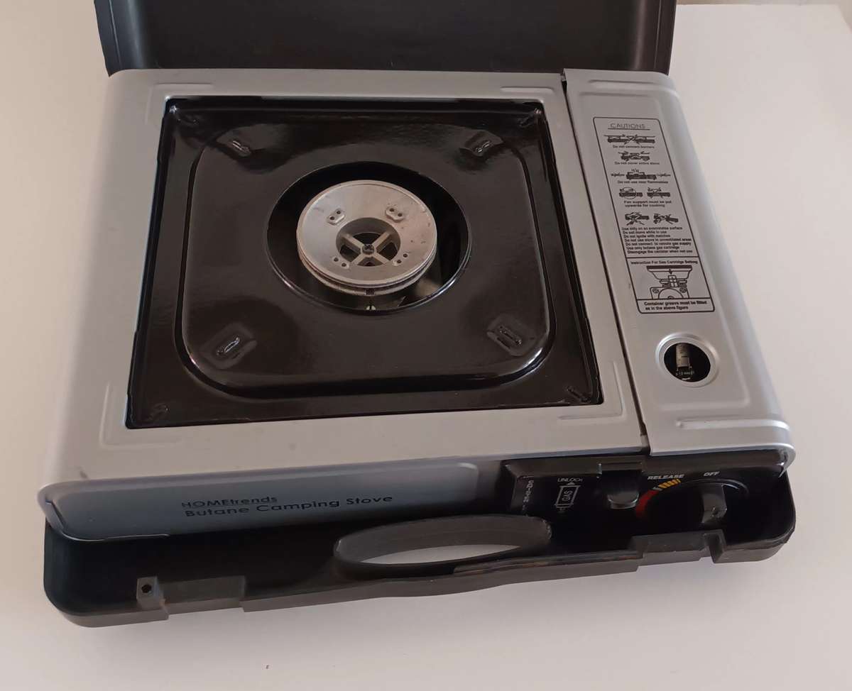 Butane Camping Stove in Case with Gas.