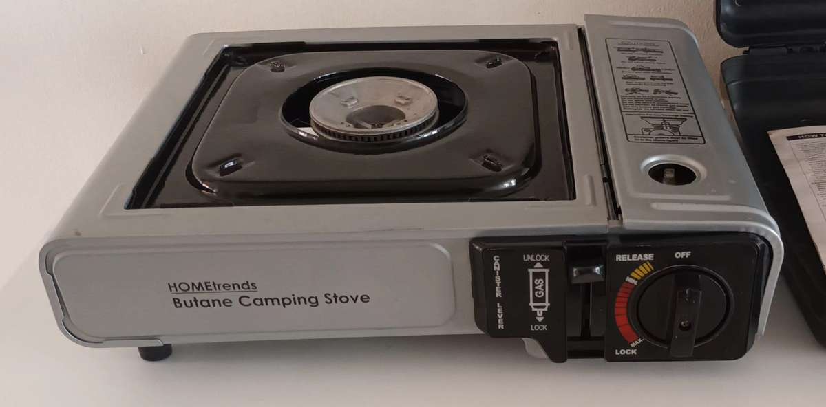 Butane Camping Stove in Case with Gas.