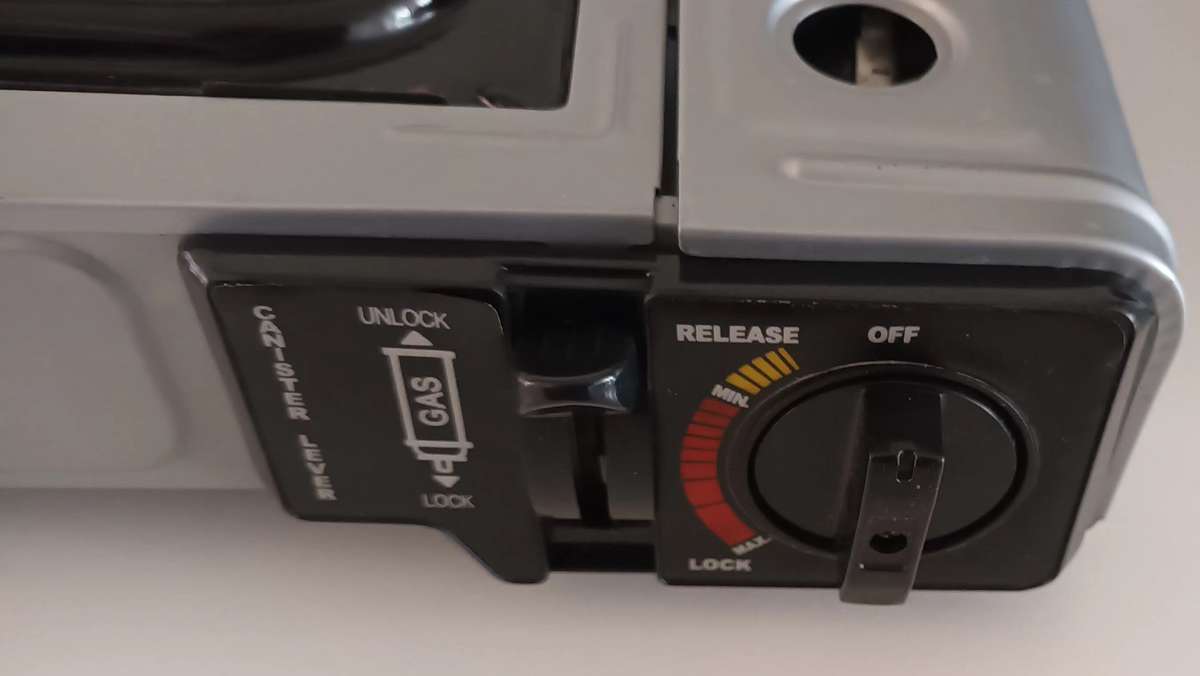 Butane Camping Stove in Case with Gas.