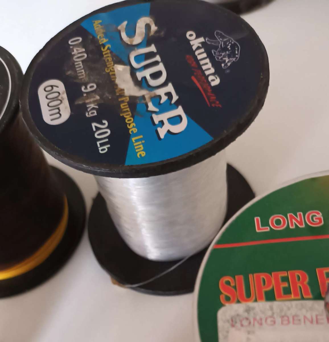 Lot of Used Fishing Line.