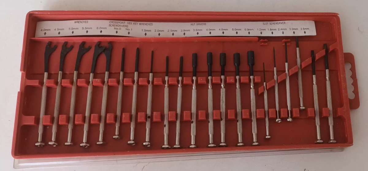 Vintage Precision Screwdrivers Tool Set. 21 Piece. Wrenches, Hex, Key & Slot.