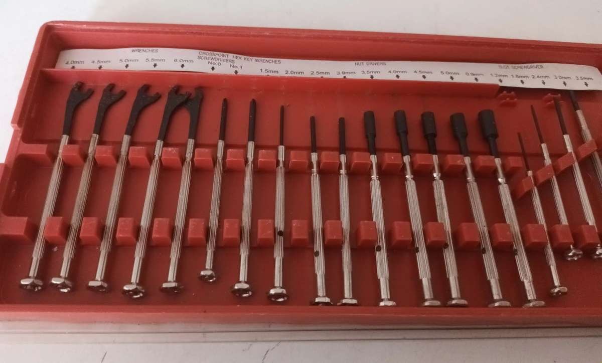 Vintage Precision Screwdrivers Tool Set. 21 Piece. Wrenches, Hex, Key & Slot.