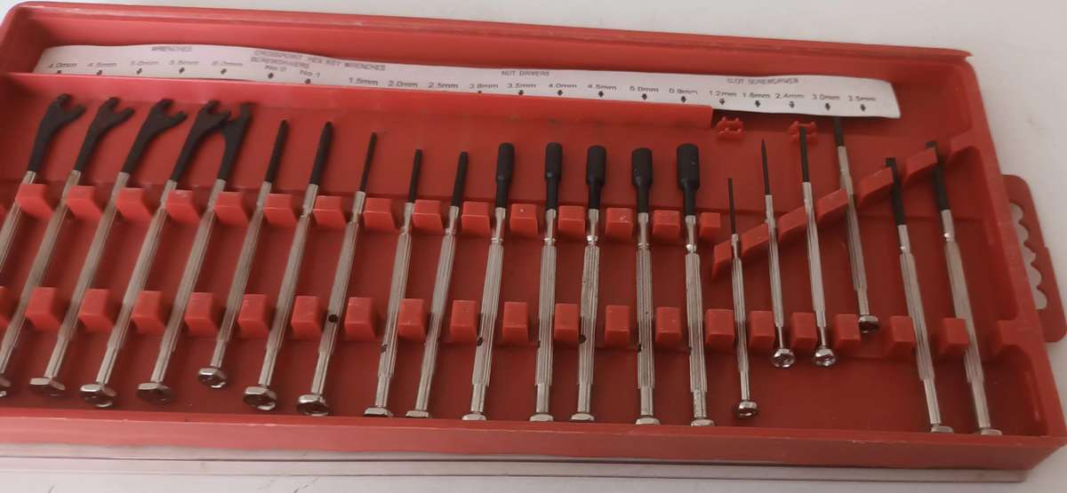 Vintage Precision Screwdrivers Tool Set. 21 Piece. Wrenches, Hex, Key & Slot.