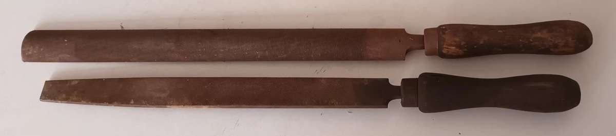 2x Files. Length 52cm & 47cm.