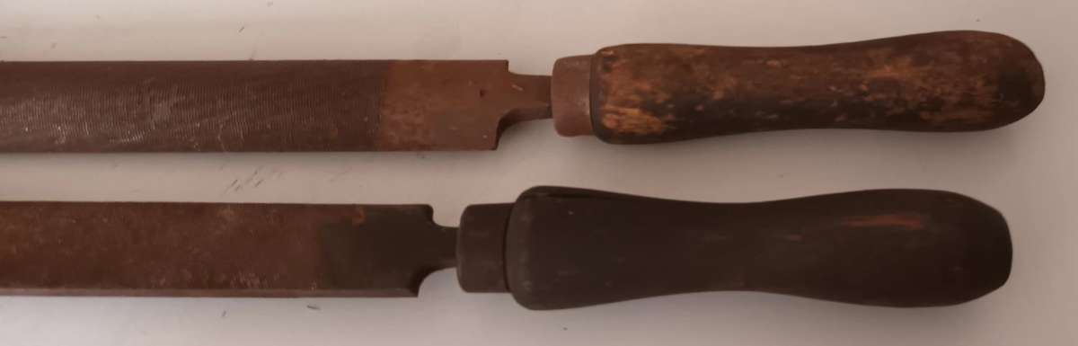 2x Files. Length 52cm & 47cm.