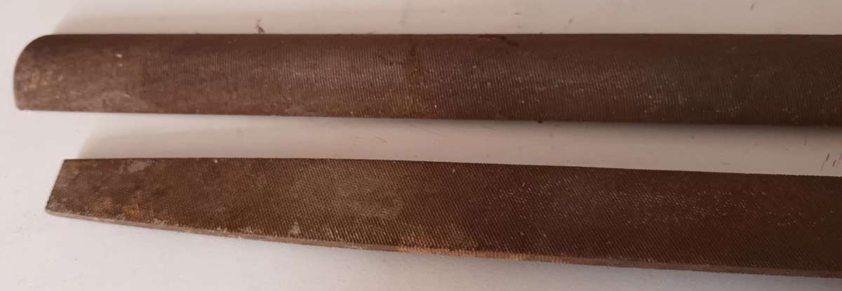 2x Files. Length 52cm & 47cm.