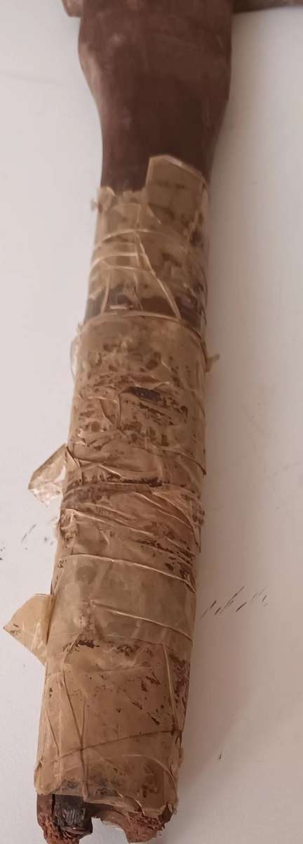 Vintage Wooden Handle Axe. Length 39cm. Width 15.7cm.