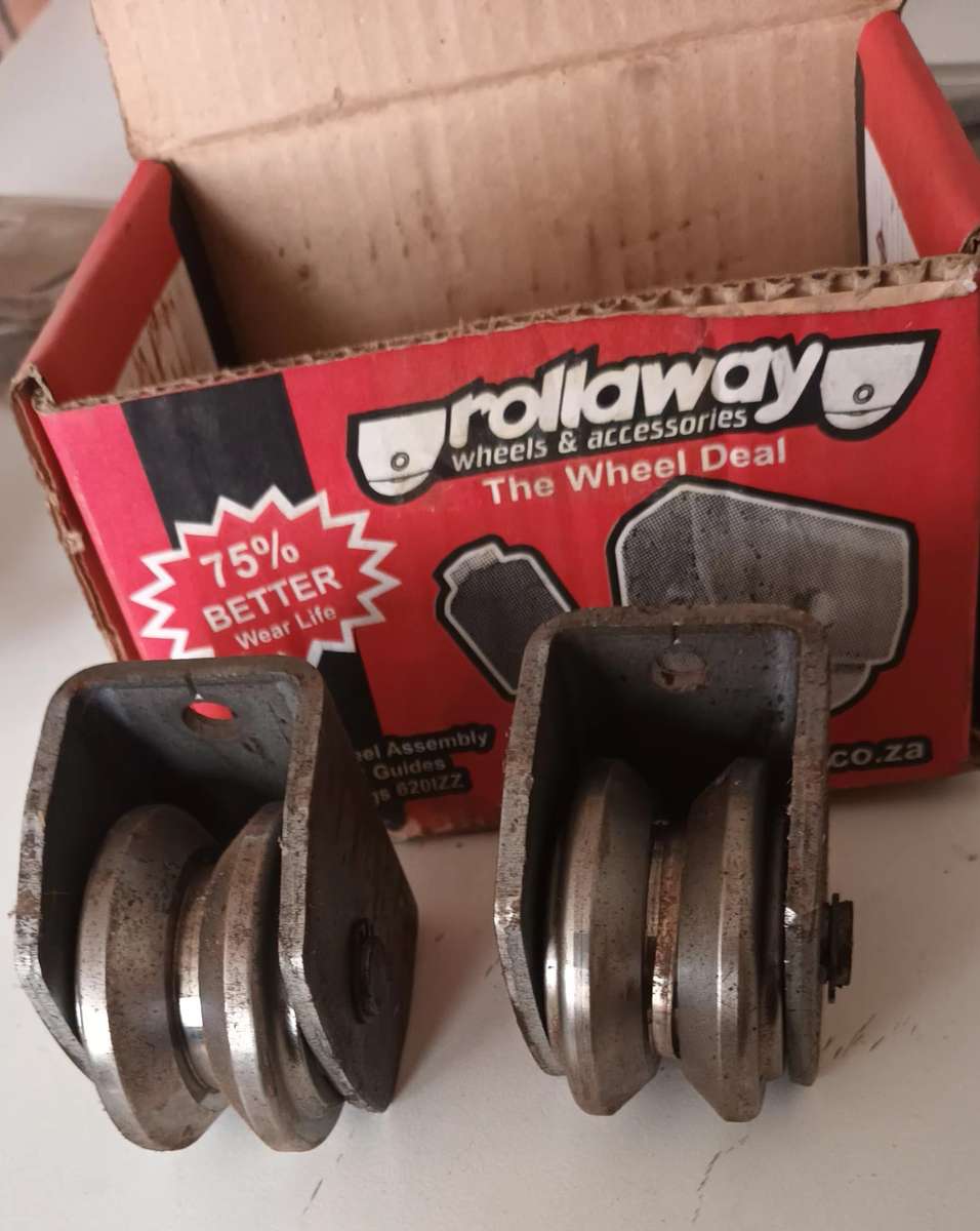 Rollaway Gate Wheels x2. 60. 55mm.