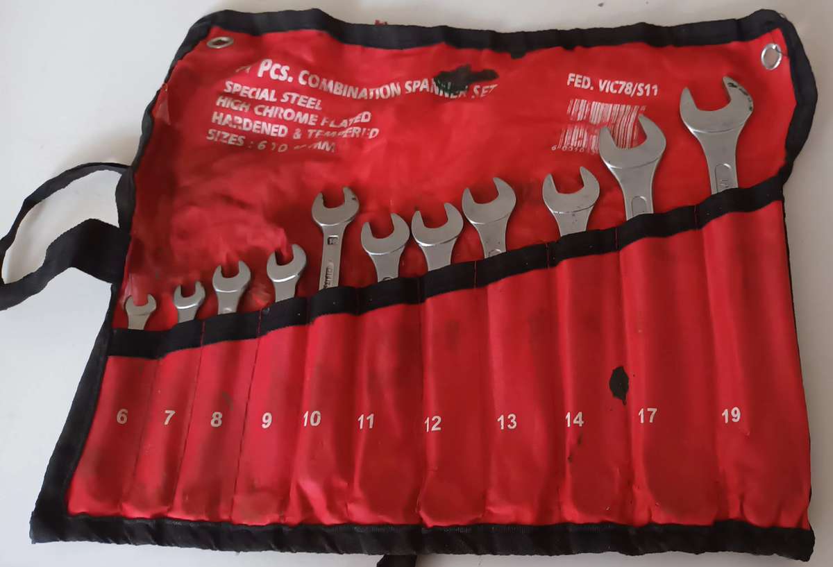 11 Piece Combination Spanner Set.