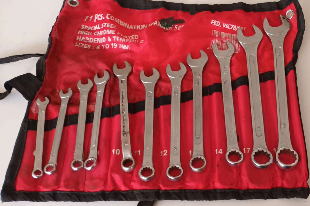 11 Piece Combination Spanner Set.