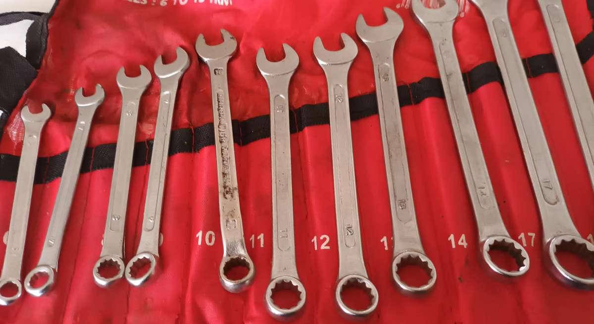 11 Piece Combination Spanner Set.