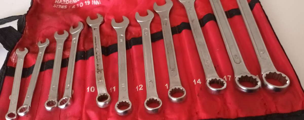 11 Piece Combination Spanner Set.