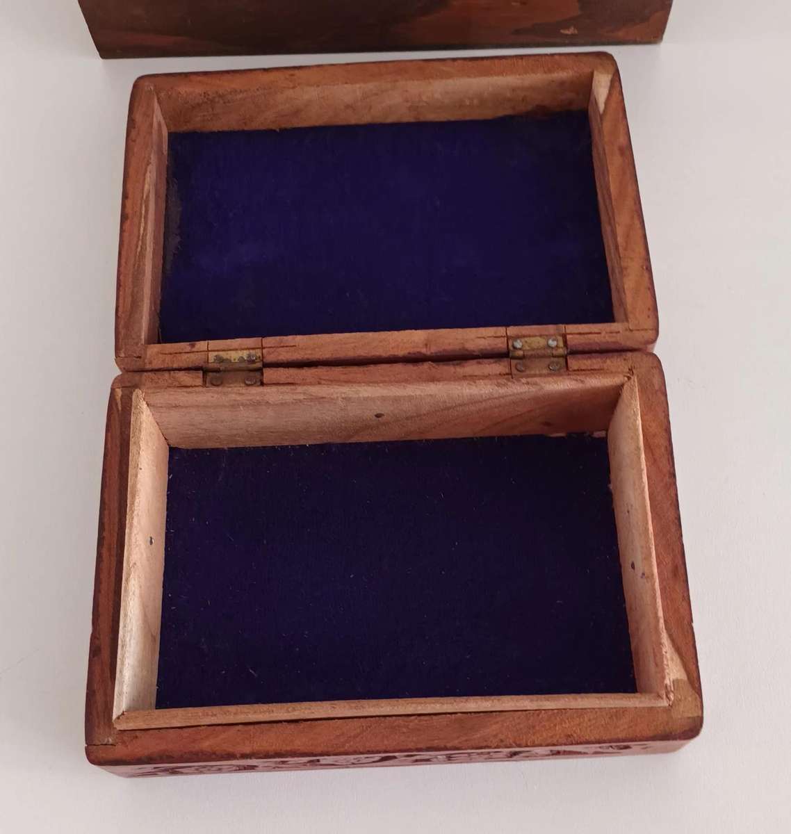 2x Wooden Hand-Crafted Wooden Jewellery Boxes.