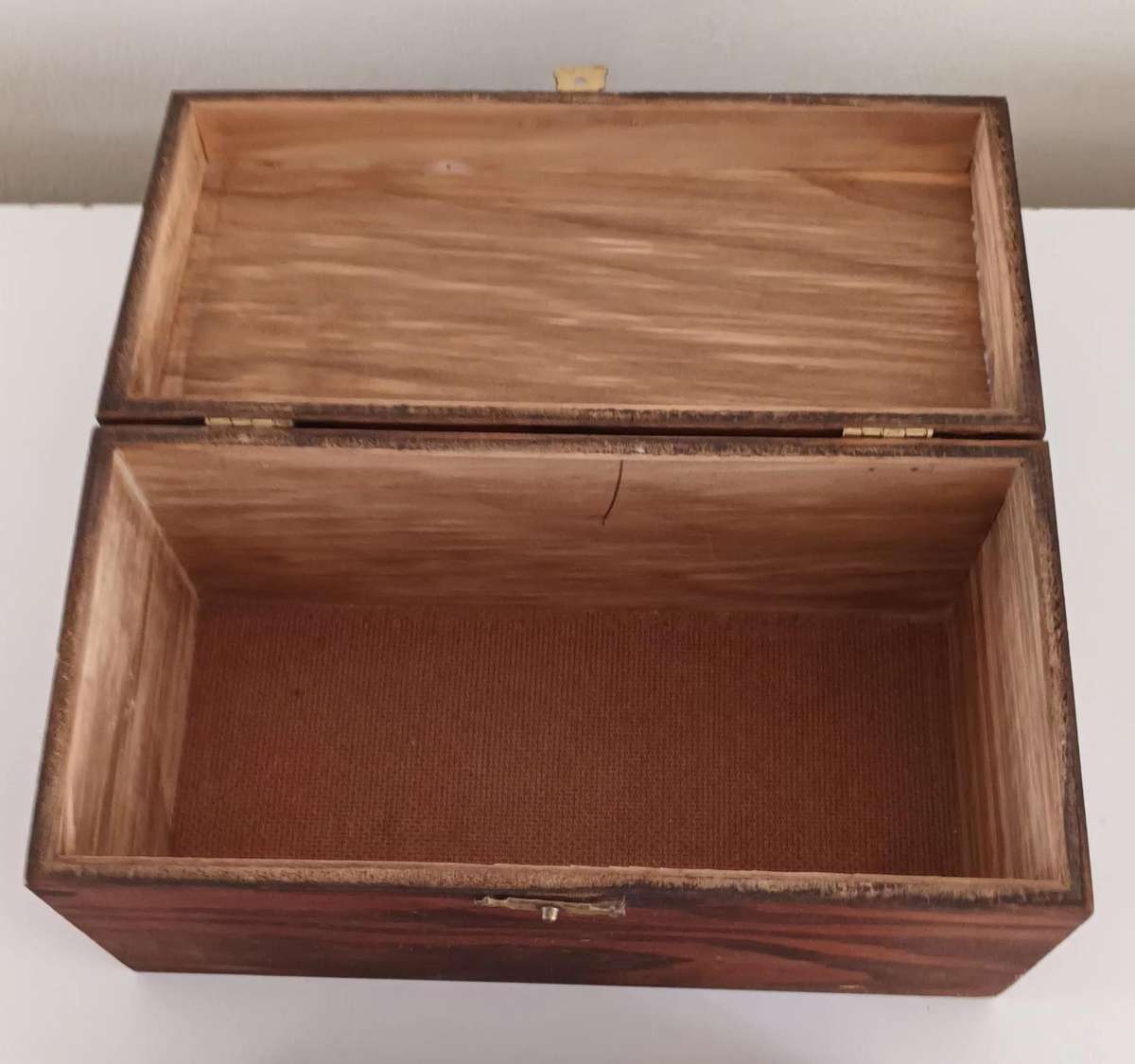 2x Wooden Hand-Crafted Wooden Jewellery Boxes.