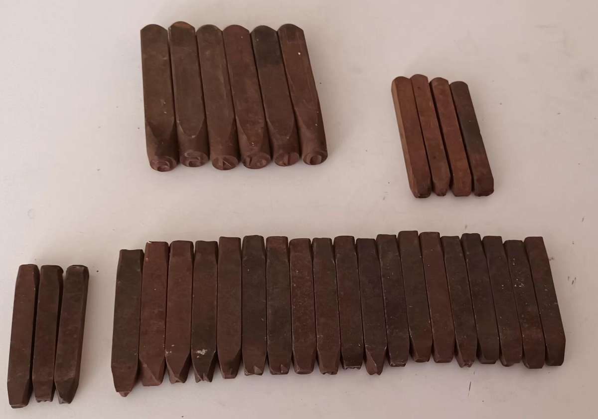 Vintage Steel Stamps.