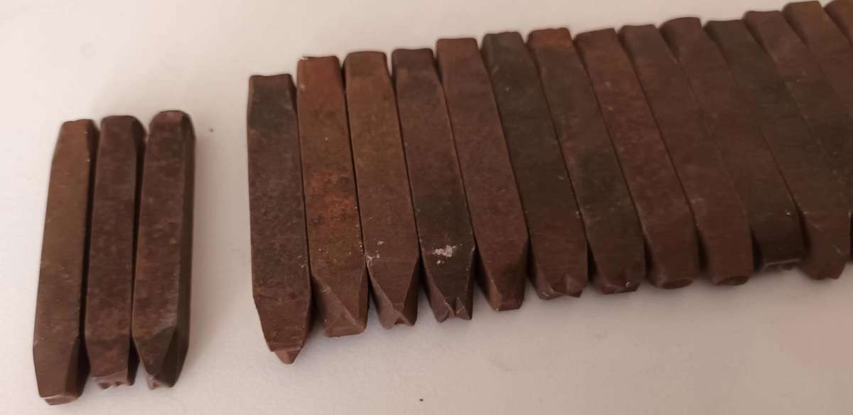 Vintage Steel Stamps.