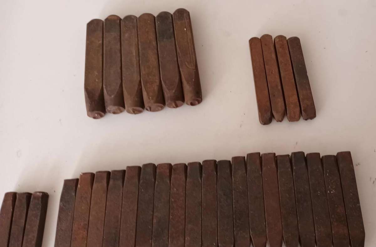 Vintage Steel Stamps.