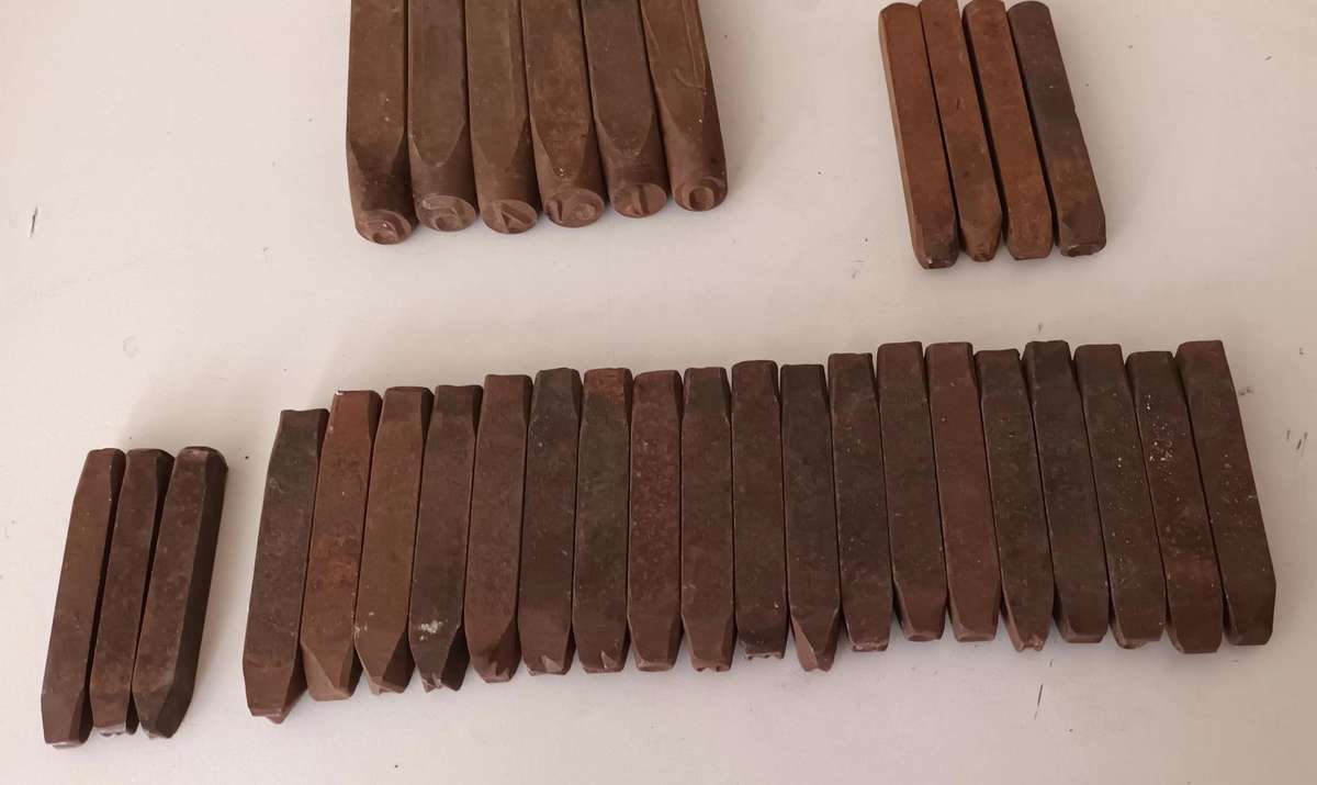 Vintage Steel Stamps.