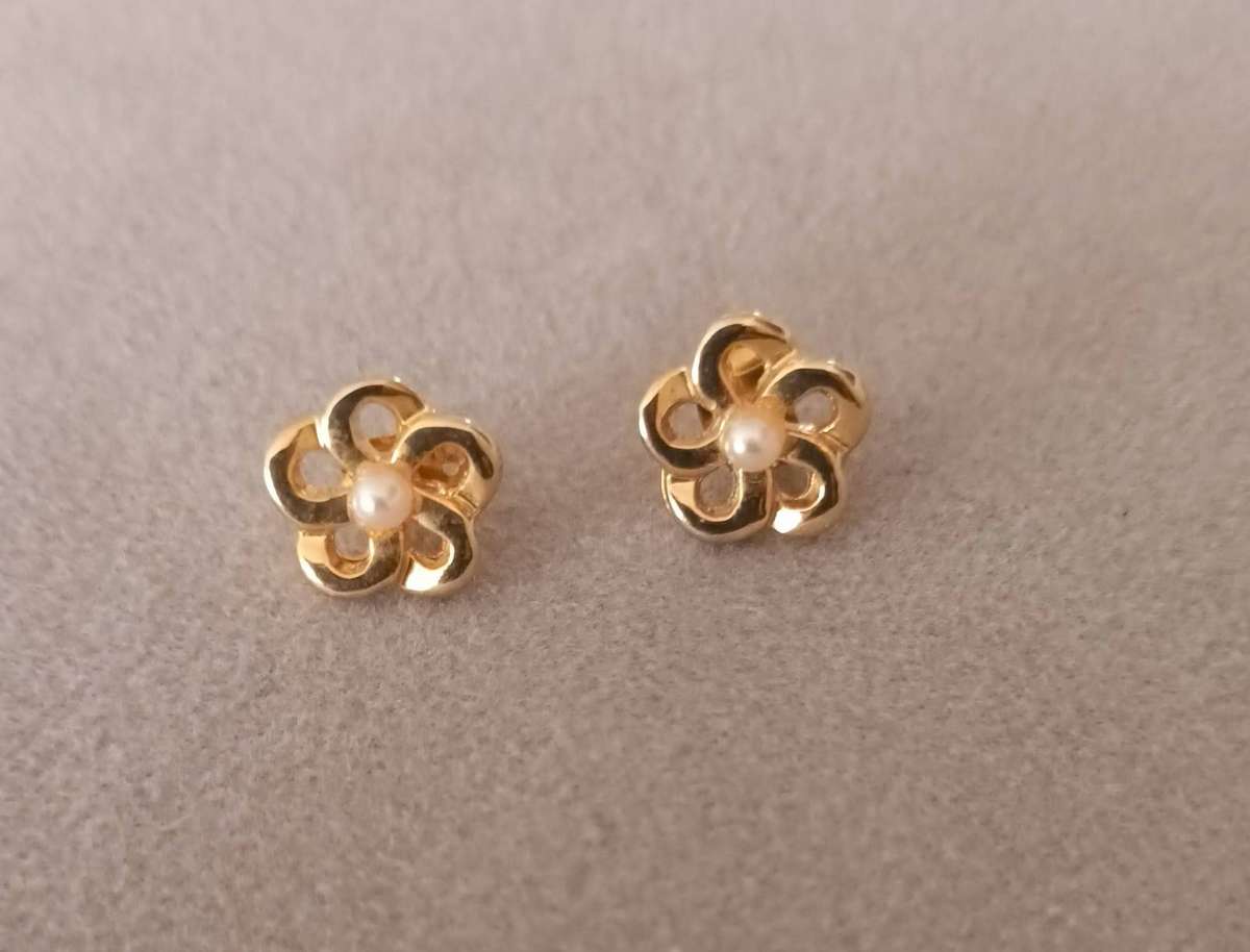 Gold Plated Earrings.