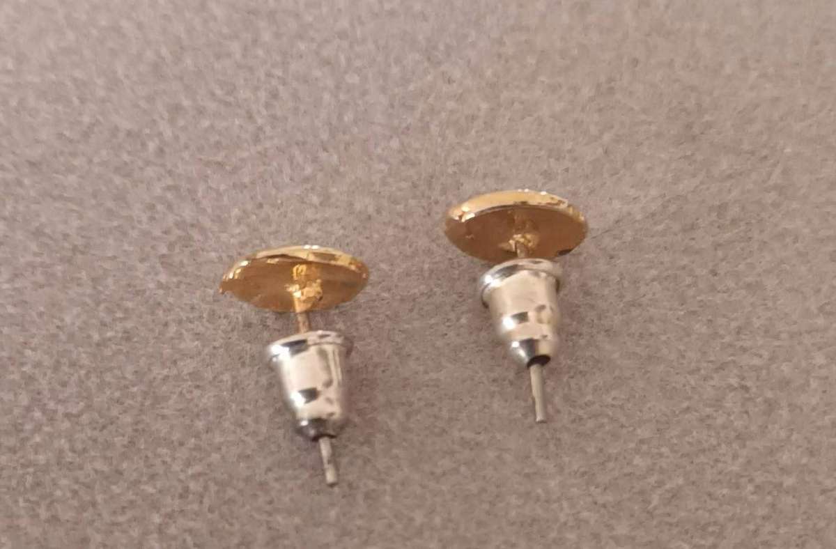 Gold Plated Stud Earrings.