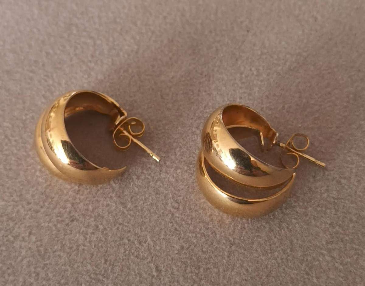 Stunning Gold-Plated Earrings.