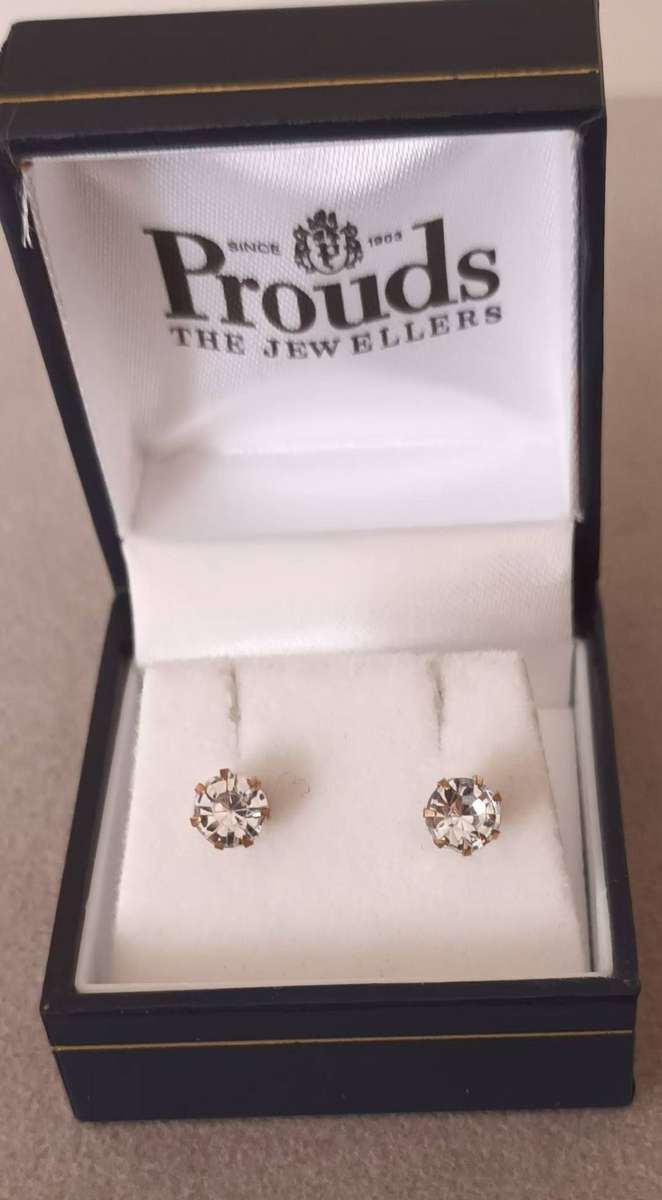 Gold Plated Stud Earrings.