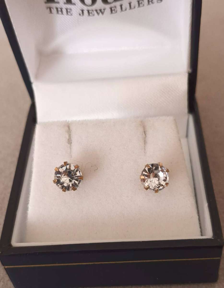 Gold Plated Stud Earrings.