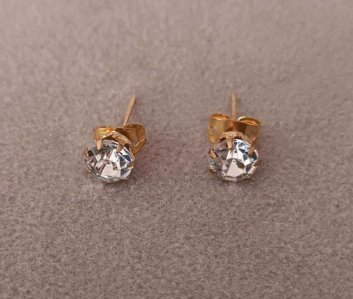 Gold Plated Stud Earrings.