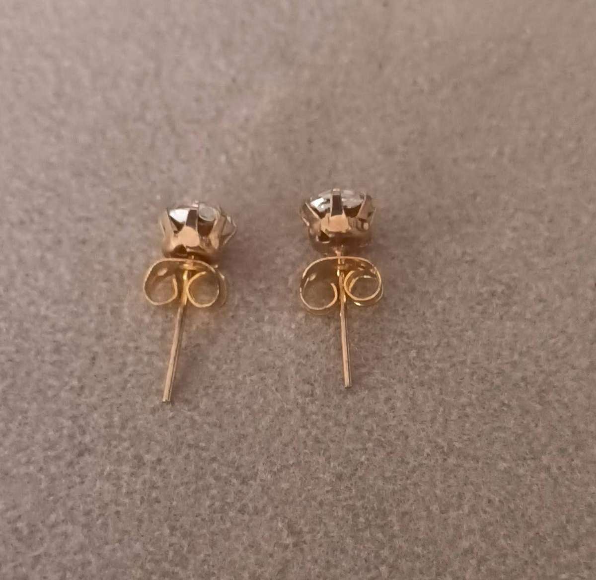 Gold Plated Stud Earrings.