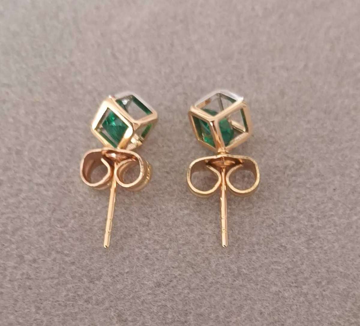 Plated 2 Tone Fashion Earrings.