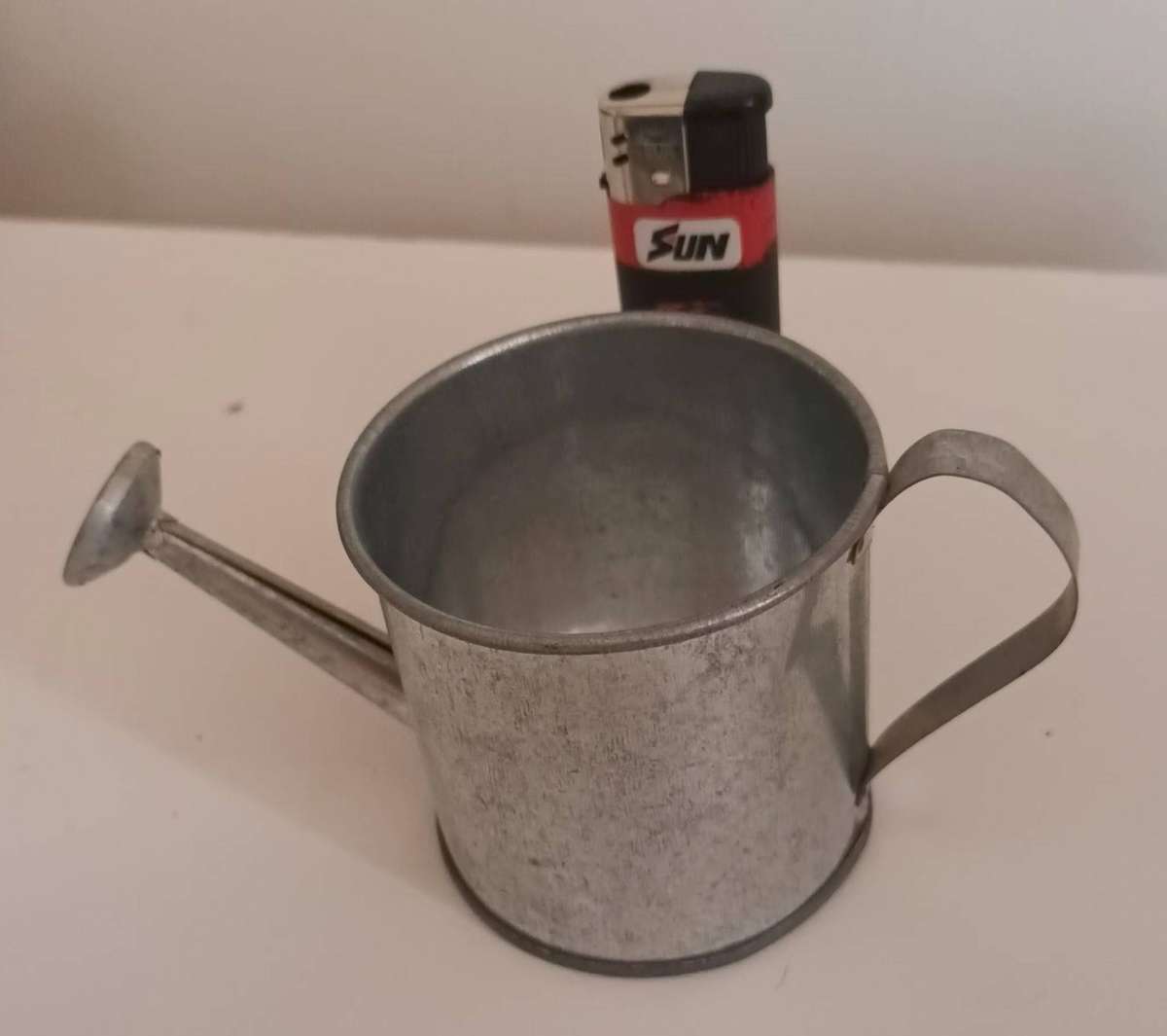 Miniature Tin Hand Made Watering Can.