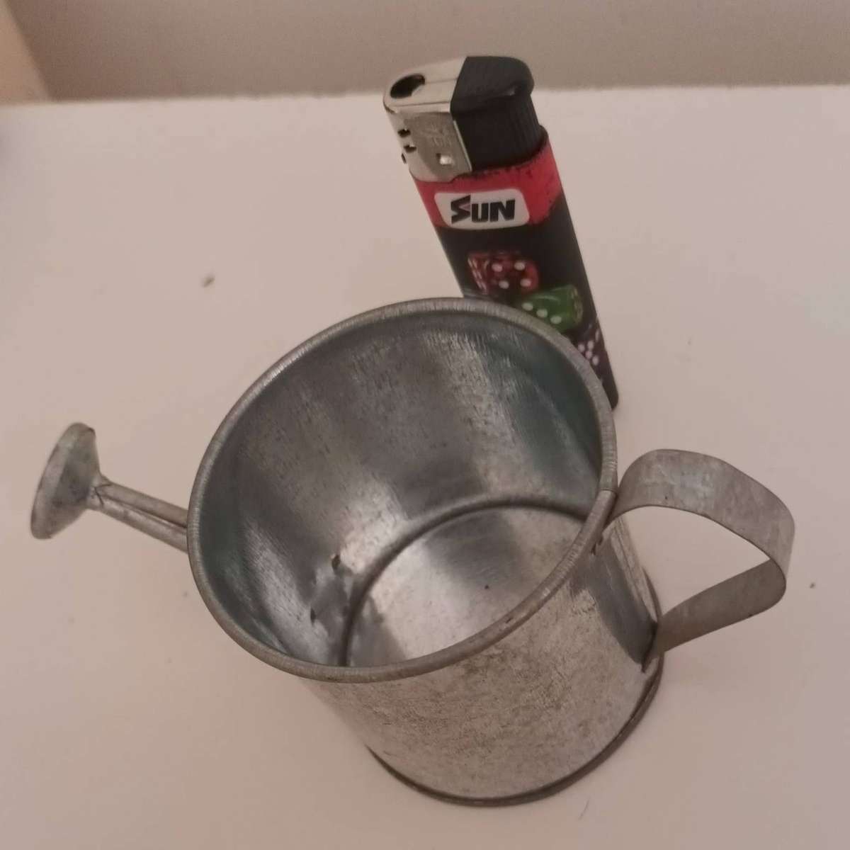 Miniature Tin Hand Made Watering Can.