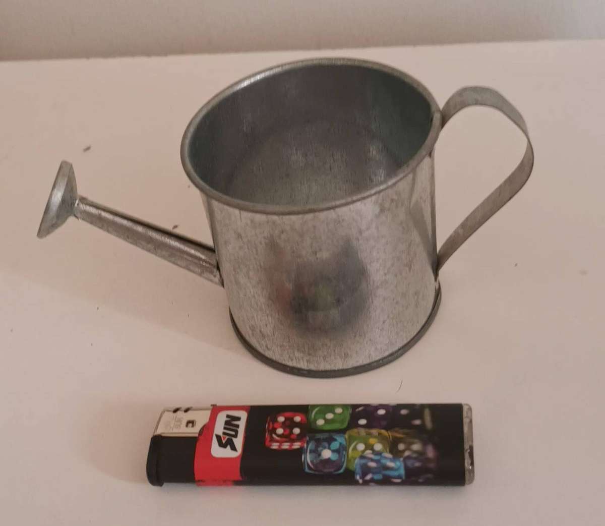 Miniature Tin Hand Made Watering Can.