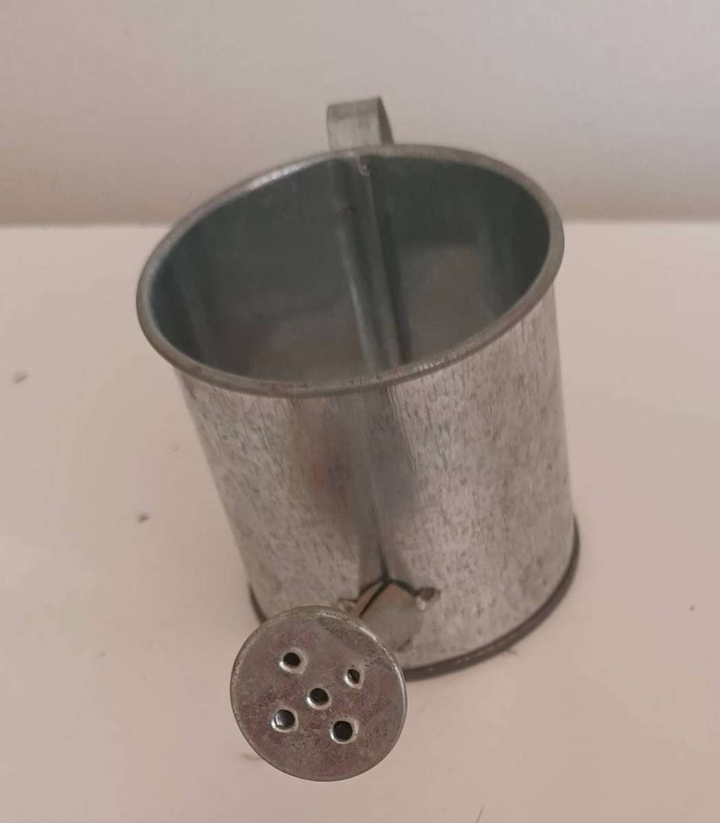 Miniature Tin Hand Made Watering Can.