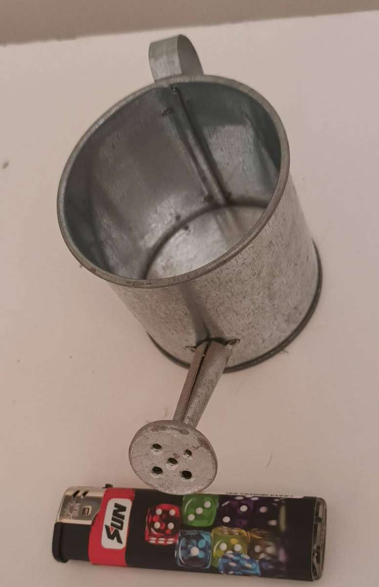 Miniature Tin Hand Made Watering Can.