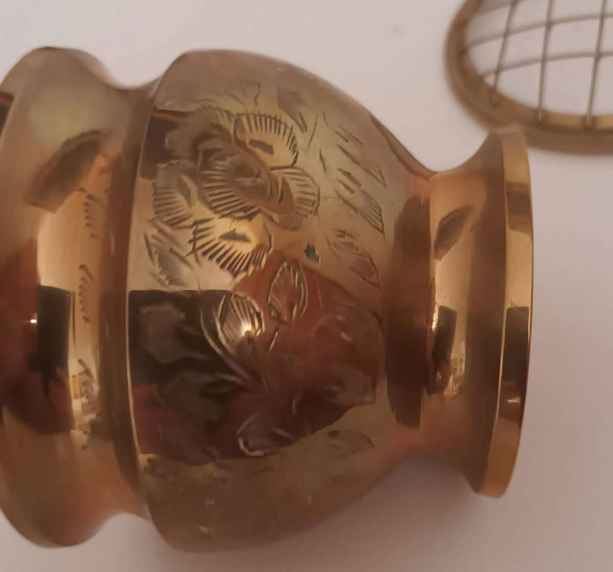 Brass Incense Burner. Made in India.