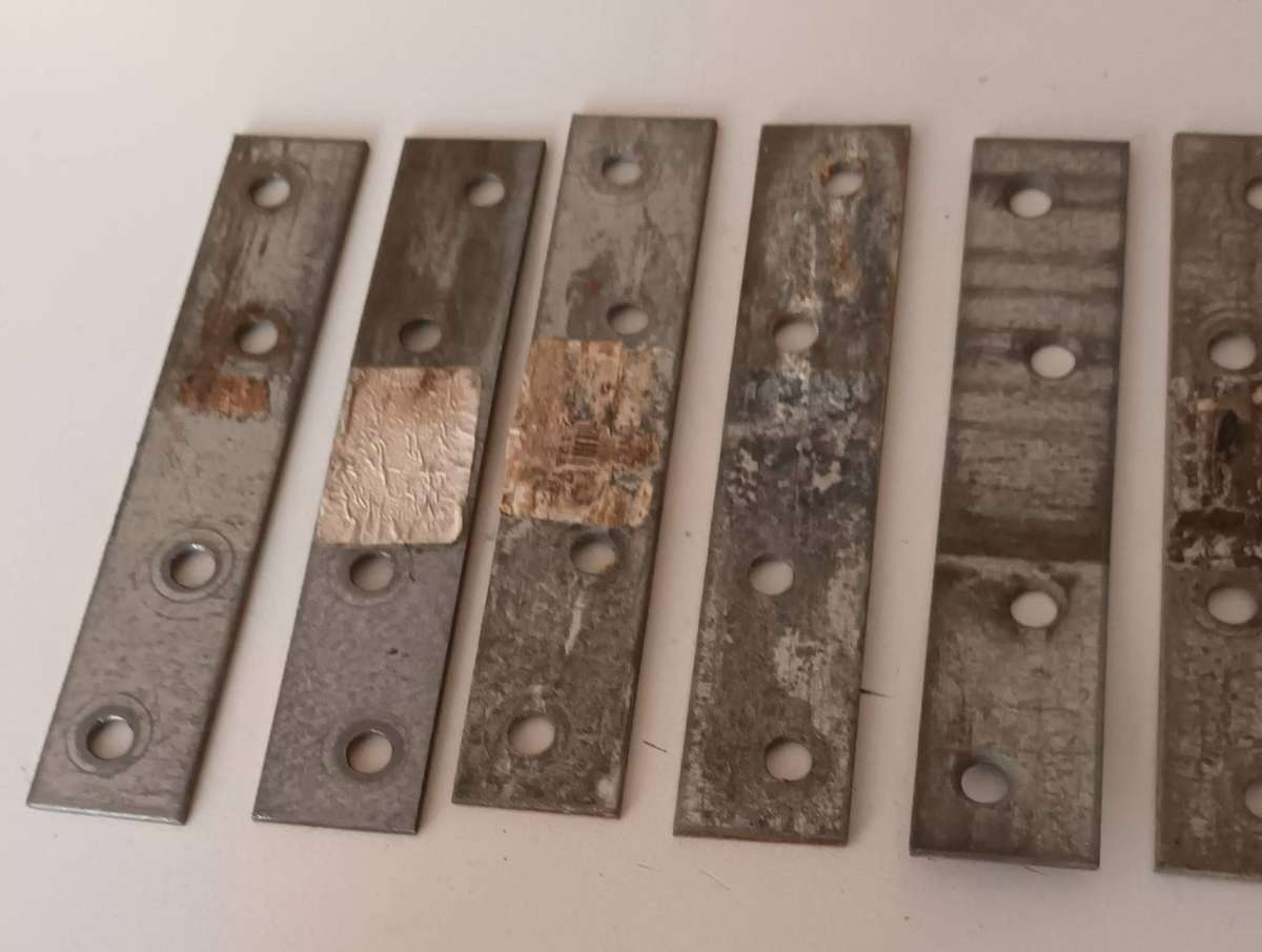 12x Mending Plates. Length 10cm. Width 2cm.