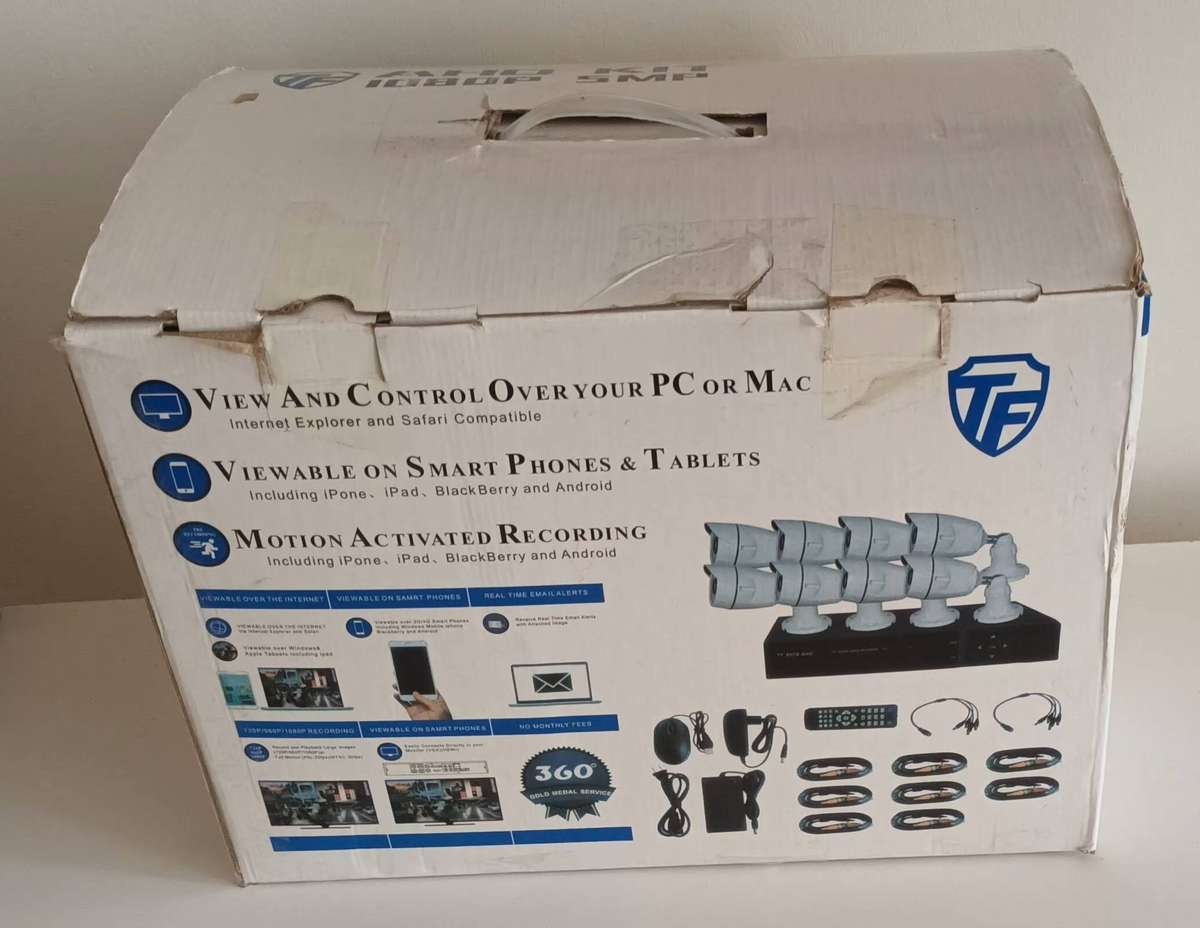 AHD CCTV Direct - 8 channel CCTV camera system. 10 Cameras plus 10x 20m Cables.